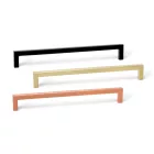 Fogantyú  Viefe U  192mm, fém, csiszolt szürke