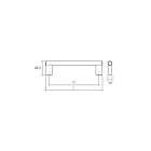 Fogantyú  Viefe KOMBI  342mm rozsdamentes acél, szálcsiszolt