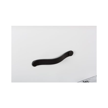 Fogantyú  Viefe FLEXA  160mm, bőr-fém, fekete bőr + fekete