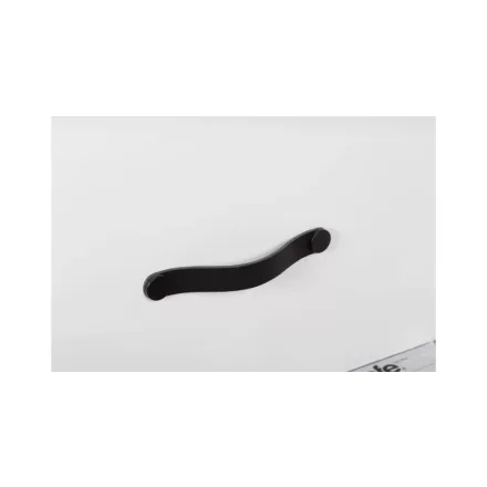 Fogantyú  Viefe FLEXA  160mm, bőr-fém, fekete bőr + fekete