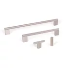 Fogantyú  Viefe GRAF2 gomb, 10mm, fém, csiszolt fekete
