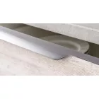 Fogantyú  Viefe VECTOR élbe ültethető, 19mm ajtóhoz,  147mm, alumínium, szálcsiszolt