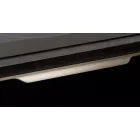 Fogantyú  Viefe VECTOR élbe ültethető, 19mm ajtóhoz,  447mm, alumínium, szálcsiszolt