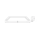 Fogantyú  Viefe FELTRE  192mm, fém, grafit szürke