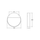 Fogantyú  Viefe BAU  64mm, fém, matt fekete