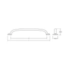 Fogantyú  Viefe FIRM 160mm, fém, texturált fekete