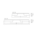 Fogantyú  Viefe RAIL  160mm, alumínium, csiszolt fekete