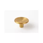 Fogantyú  Viefe DISC gomb, D38, fém, csiszolt pezsgő
