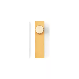   Fogantyú  Viefe ARPA talpas gomb 22mm, alumínium, csiszolt sötét sárgaréz