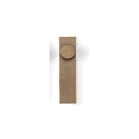   Fogantyú  Viefe ARPA talpas gomb 22mm, alumínium, rusztikus sárgaréz