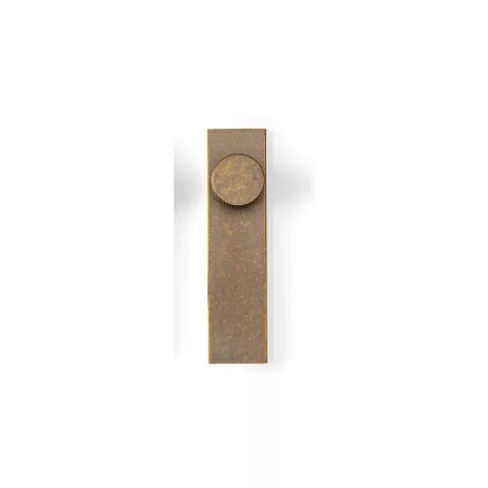 Fogantyú  Viefe ARPA talpas gomb 22mm, alumínium, rusztikus sárgaréz