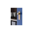 Fogantyú  Viefe ARPA talpas gomb 22mm, alumínium, rusztikus sárgaréz