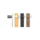 Fogantyú  Viefe ARPA talpas gomb 22mm, alumínium, rusztikus sárgaréz