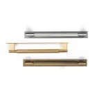 Fogantyú  Viefe ARPA talpas  192mm, alumínium, rusztikus sárgaréz