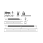 Fogantyú  Viefe ARPA PLATE  320mm, alumínium, sötét sárgaréz