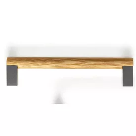   Fogantyú  Viefe ETO  160mm, alumínium-fa, csiszolt láva szürke - tölgy