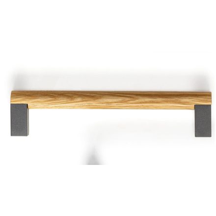 Fogantyú  Viefe ETO  320mm, alumínium-fa, csiszolt láva szürke - tölgy