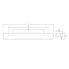 Fogantyú  Viefe FLAPP   32mm, alumínium, szálcsiszolt