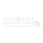 Fogantyú  Viefe FLAPP  160mm, fa, tölgy