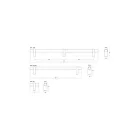 Fogantyú  Viefe NOBB  526/1058mm, alumínium, csiszolt pezsgő