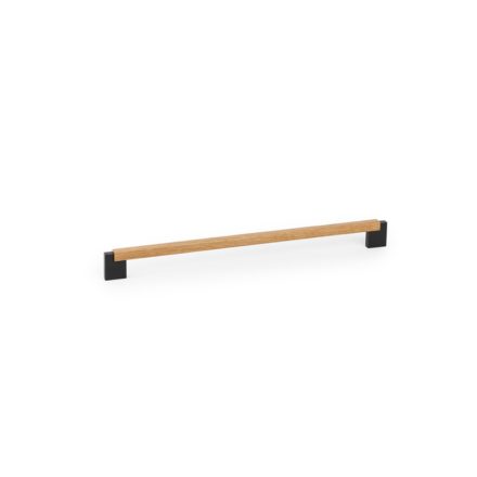 Fogantyú  Viefe DUO MINI  320mm, fém-fa, csiszolt láva szürke - tölgy