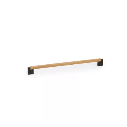 Fogantyú  Viefe DUO MINI  320mm, fém-fa, csiszolt láva szürke - tölgy