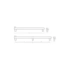 Fogantyú Viefe MOON BIG frontról szerelhető 384mm, alumínium, csiszolt bronz