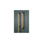 Fogantyú  Viefe DUO BIG kétoldalról szerelhető szett  480/960mm, fém-fa, csiszolt láva szürke - tölgy