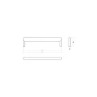 Fogantyú Viefe BEAM 160mm, fém, fekete titán