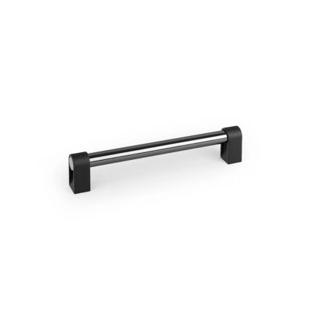Fogantyú Viefe CASEY 192mm, alumínium, texturált láva fekete- polírozott titán fekete