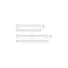 Fogantyú Viefe HAKO BIG frontról szerelhető 480mm, fa, tölgy