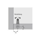 HETTICH 6731 pillérpánt fehér