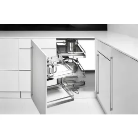   HETTICH 73504 Moving Corner mechanizmus 900x900, balos ezüst