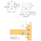 HETTICH 25182 középső tartó elem szett