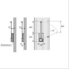 HETTICH 9079720 Duo Lift Basic 830-1150 mm fekete