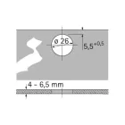 HETTICH 72960 Intermat 9904 T1/26 K1, ráütődő