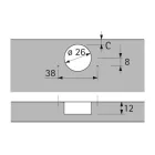 HETTICH 72966 Intermat 9924 T42 26 K16 közézáródó