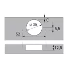 HETTICH 77643 Intermat 9944 W-45 T42 K10