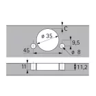 HETTICH 77710 Intermat 9936 W90 TB43 K5