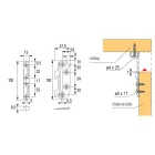 HETTICH 25185 összekötő ágyvasalat, hossz 100 mm, szett