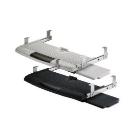   HETTICH 70289 fióksín billentyűzet részére szürke, egérpaddal