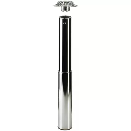 HETTICH 46064 Jelani asztalláb 690/80 mm nemesacél