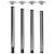 HETTICH 70149 Femi asztalláb 710/60 mm matt fekete