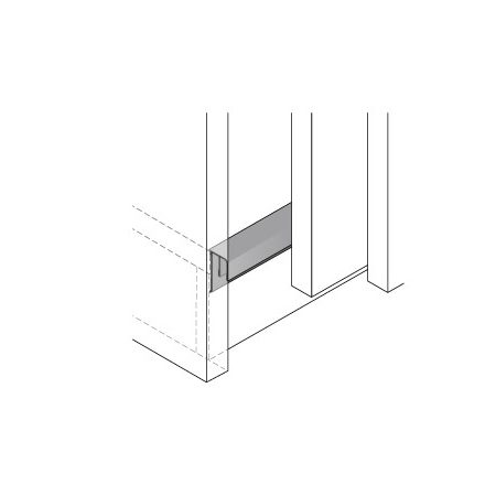 HETTICH 45201 STB 15 alsó profil 6000 mm alumínium