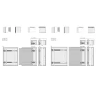 HETTICH 41377 KA 5740 600 mm tolóajtóhoz, 14 kg