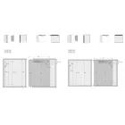 HETTICH 41377 KA 5740 600 mm tolóajtóhoz, 14 kg