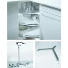 HETTICH 9080040 fordítható vasalat alsó szekrénybe harmonikaajtóval Revo 90°