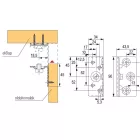 HETTICH 47634 Stabilofix összekötő szett ágyra