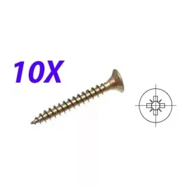 10db. PZ Csavar 4x20 süllyesztett fej cink sárga PZ2