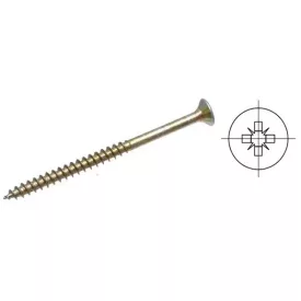   StrongFix Csavar PZ 4x70/42 süllyesztett fejű cink sárga PZ2, részleges menettel